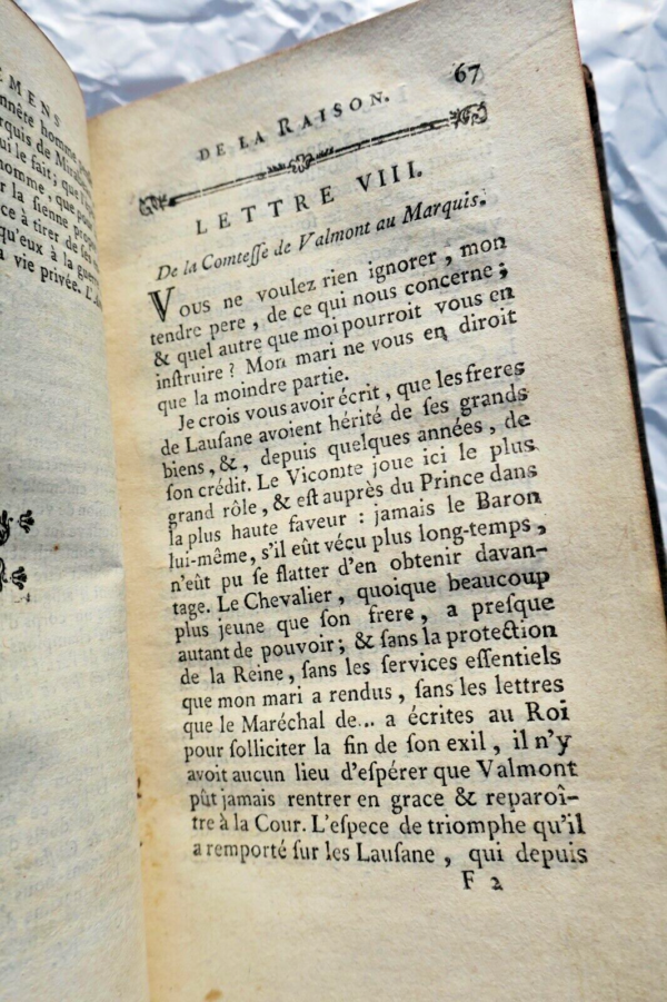 VALMONT comte de Le comte de Valmont, ou les égaremens 1776 – Image 3