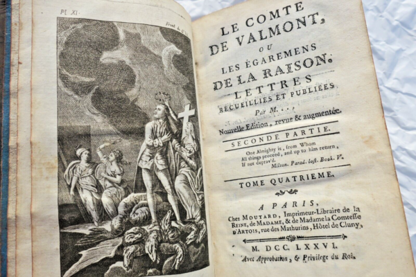 VALMONT comte de Le comte de Valmont, ou les égaremens 1776 – Image 6