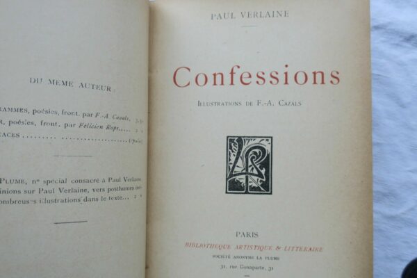 VERLAINE CONFESSIONS.Illustrations de F.-A. Cazals – Image 6