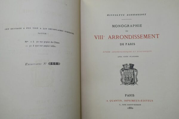 VIIIe Arrondissement de Paris 1880 – Image 3