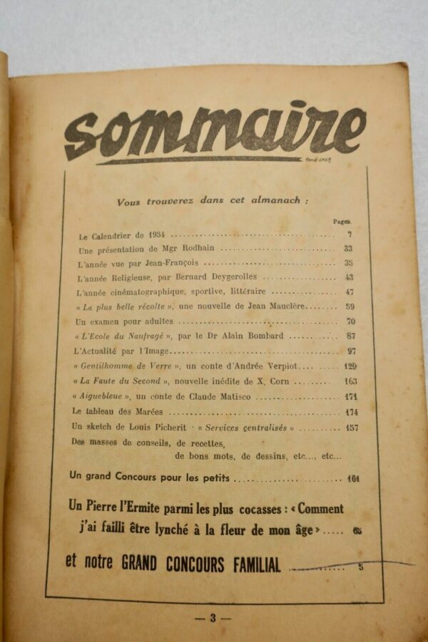 almanach 1954 Courier Dimanche Français – Image 10