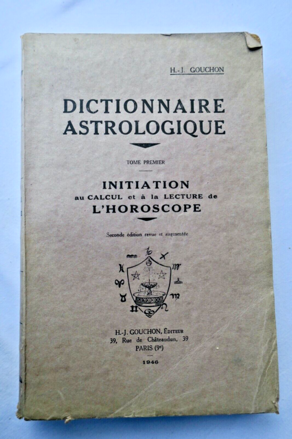 astrologie DICTIONNAIRE ASTROLOGIQUE 1946 – Image 3