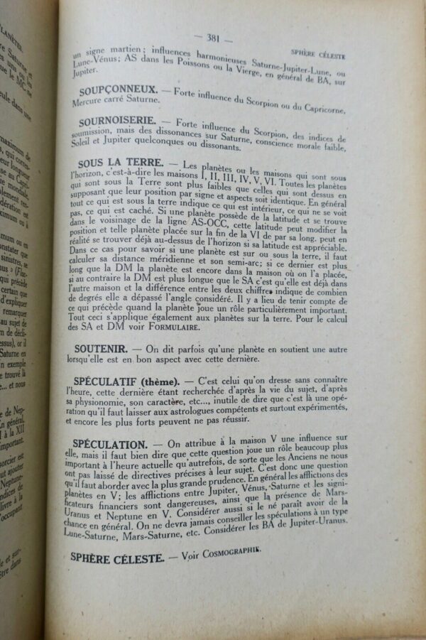 astrologie DICTIONNAIRE ASTROLOGIQUE 1946 – Image 4