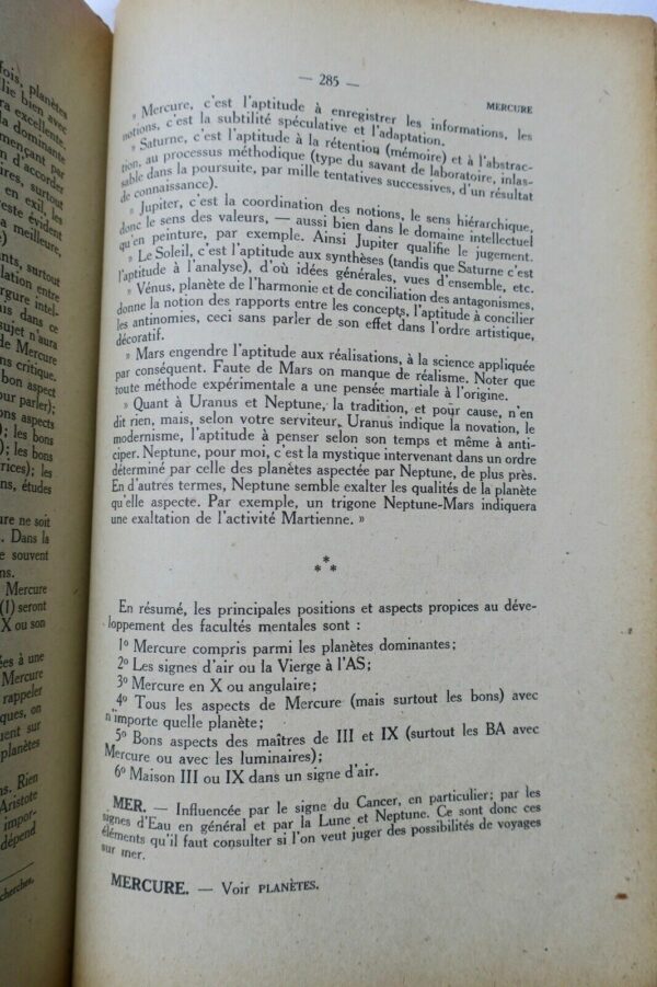 astrologie DICTIONNAIRE ASTROLOGIQUE 1946 – Image 5