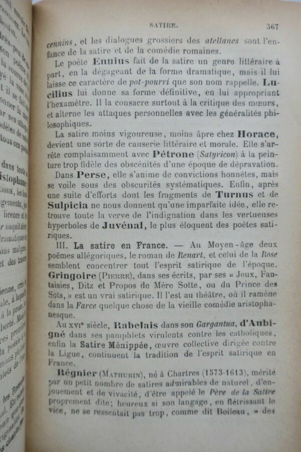 brevet Manuel littéraire cours de littérature 1886 – Image 3