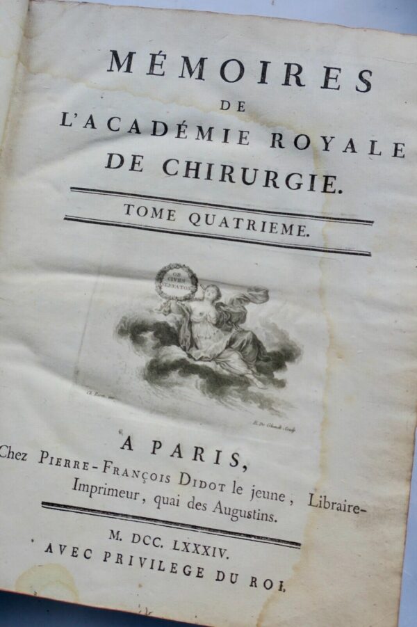 chirurgie Mémoires de l'Académie Royale de Chirurgie 1784 – Image 8