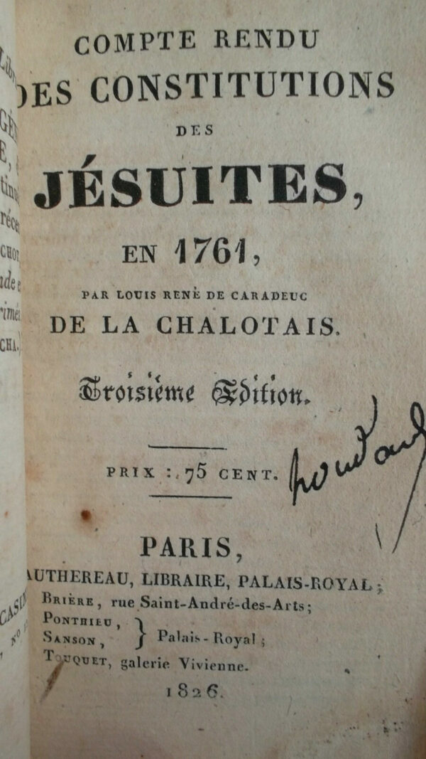 plaidoyer de M.Bernard suivi du compte rendu des constitutions des Jésuites 1.. – Image 4