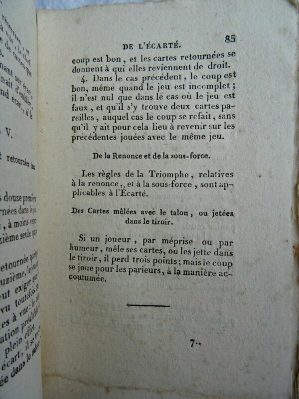 Académie des jeux, contenant le piquet, l'impériale, la triomphe, l'Ecarté..1812 – Image 6