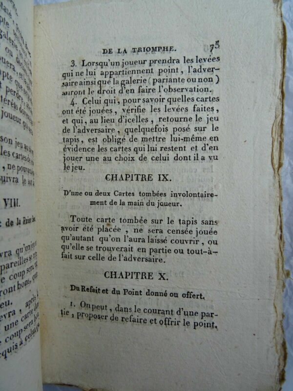 Académie des jeux, contenant le piquet, l'impériale, la triomphe, l'Ecarté..1812 – Image 7