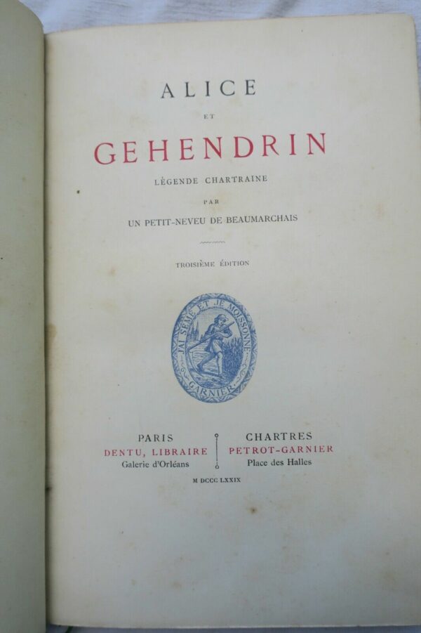 Alice et Gehendrin légende chartraine – Image 4