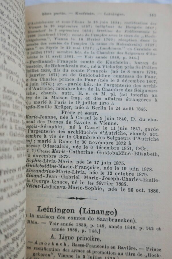 Almanach de Gotha 1890 Annuaire généalogique, diplomatique et statistique... – Image 6