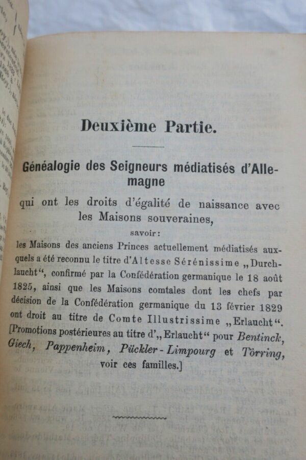 Almanach de Gotha 1890 Annuaire généalogique, diplomatique et statistique... – Image 7