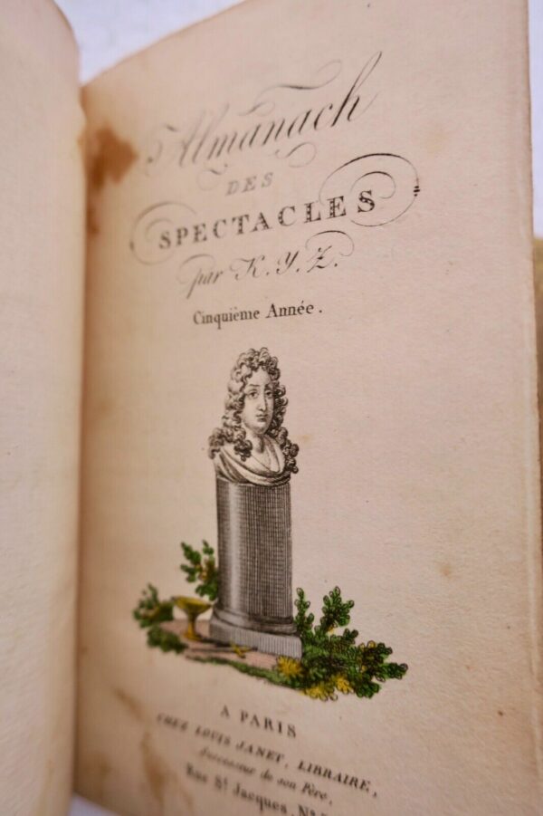 Almanach des spectacles 1822 – Image 4