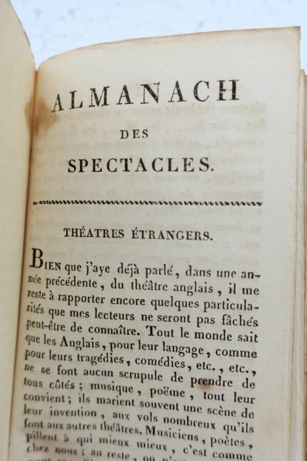 Almanach des spectacles 1822 – Image 5