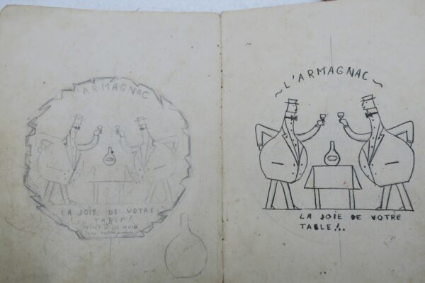 Armagnac étiquette dessin cahiers croquis – Image 9