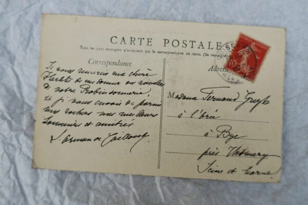 Arman de Caillavet carte postale autographe manuscrite & signée – Image 3