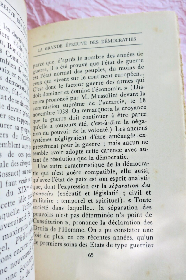 BENDA JULIEN LA GRANDE EPREUVE DES DEMOCRATIES – Image 4