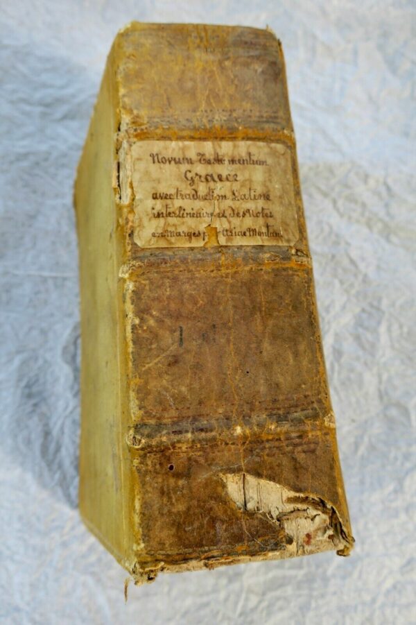 BIBLE Nouveau Testament Novum Testamentum graece 1619 bible polyglotte