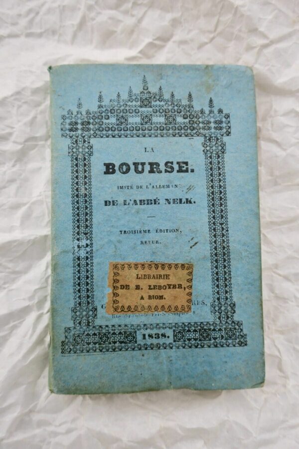 Bourse la bourse 74 x 115 mm;, 1838