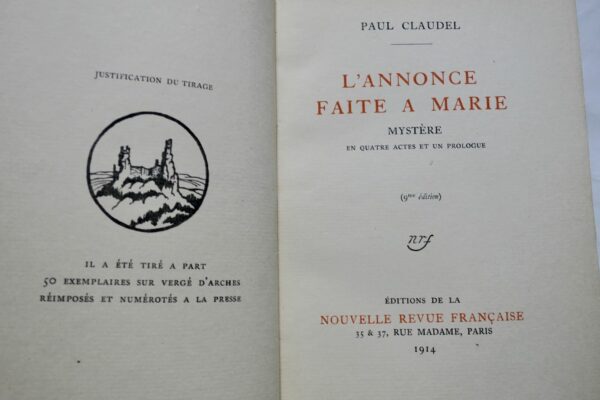 CLAUDEL L ANNONCE FAITE A MARIE 1914 – Image 4