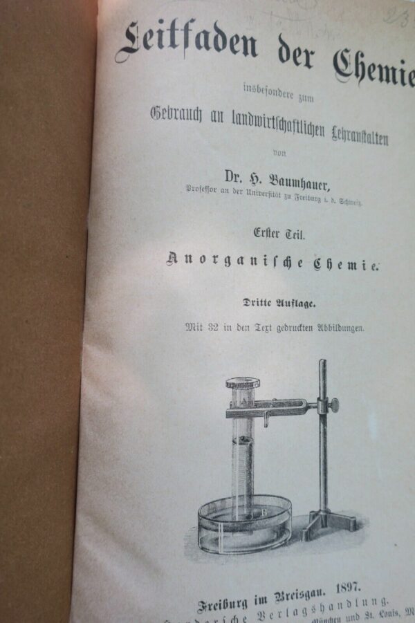 Chimie Leitfaden der Chemie insbesondere zum Gebrauch...1897 – Image 10