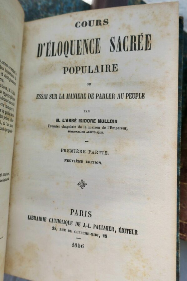 Cours d'éloquence sacrée populaire ou essai sur la manière de parler au peuple – Image 4