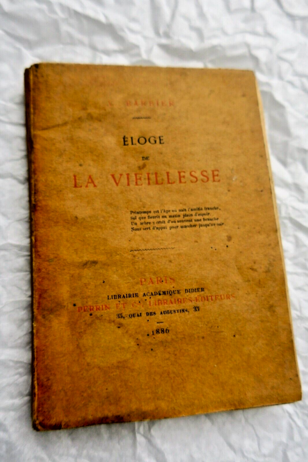 Eloge de la vieillesse 1886