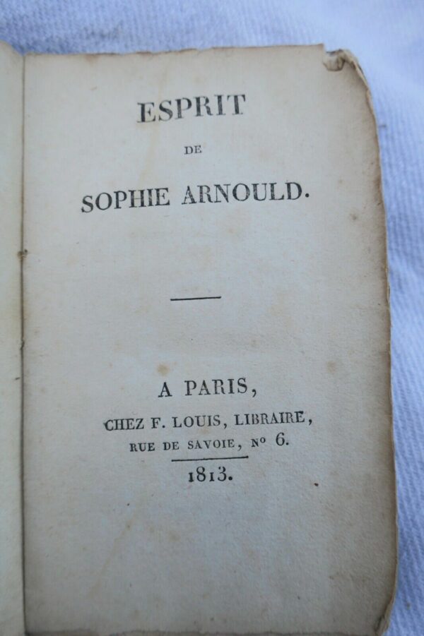 Esprit de Sophie Arnould. 1813 – Image 3