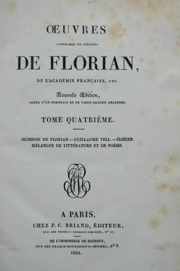 FLORIAN Oeuvres de Florian. – Image 6