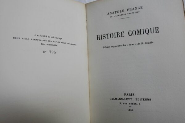 FRANCE Anatole ex. sur vélin du Marais Balthasar. L'anneau d'Améthyste. Hist.. – Image 4