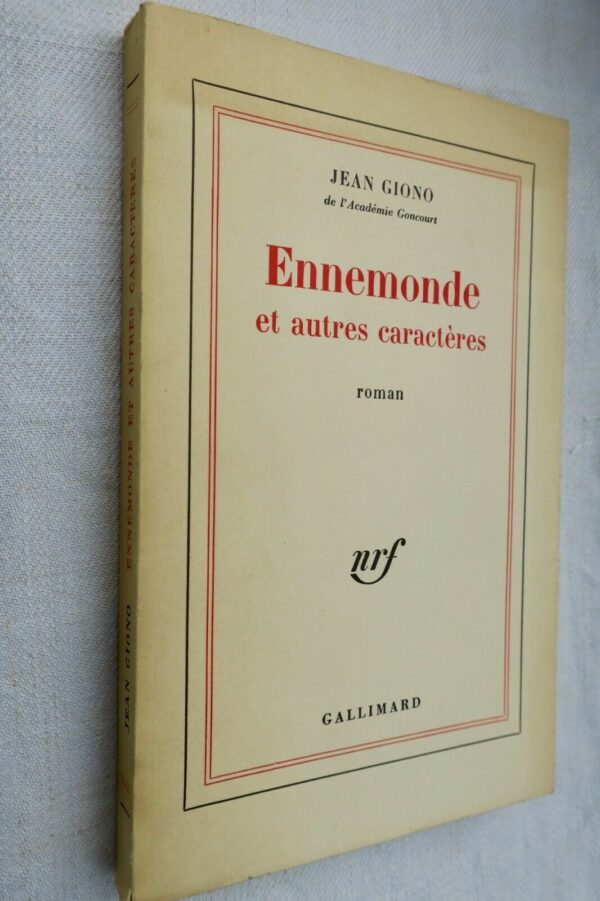 GIONO Ennemonde et autres caractères, 1968 NRF blanche