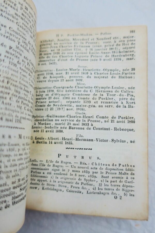 GOTHA Almanach de Gotha 1844 & 1845 Annuaire généalogique, diplomatique et ... – Image 7