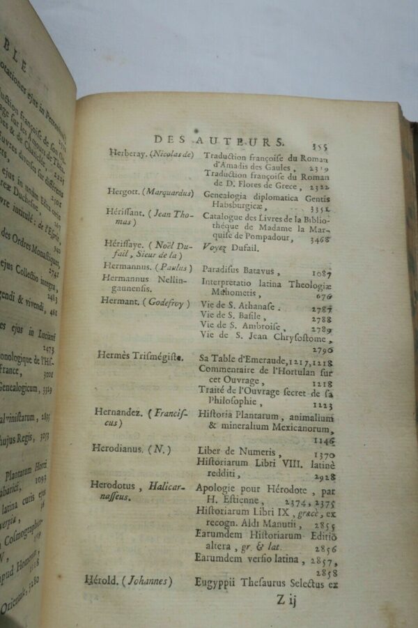 Gaignat Catalogue des Livres du Cabinet de feu M. Louis Jean Gaignat 1769 – Image 5