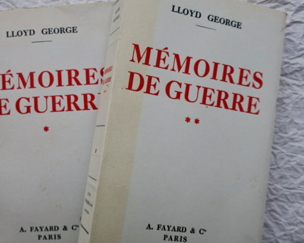 George Lloyd Mémoires de guerre -1/50- 1934