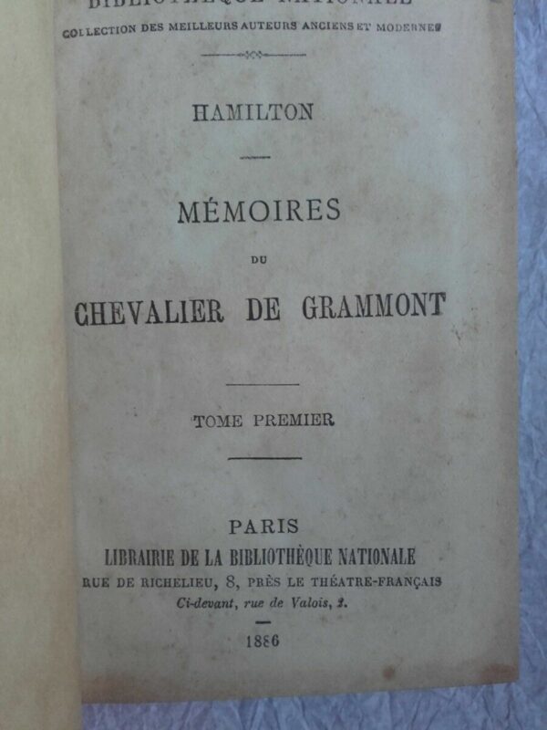 HAMILTON  Mémoires du Chevalier de Gramont – Image 3