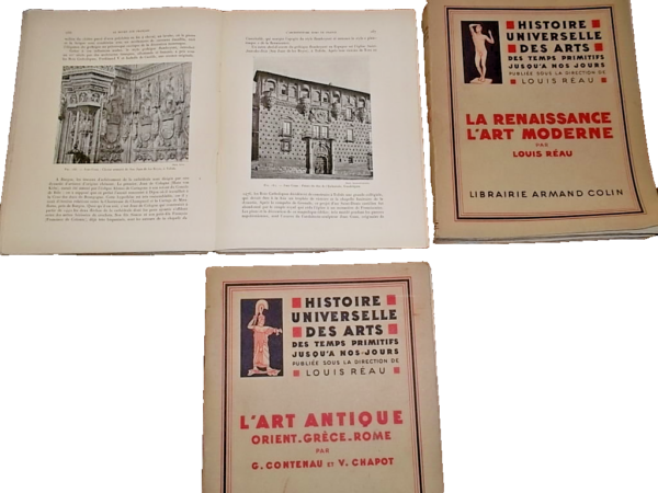 HISTOIRE UNIVERSELLE DES ARTS  3 volumes REAU