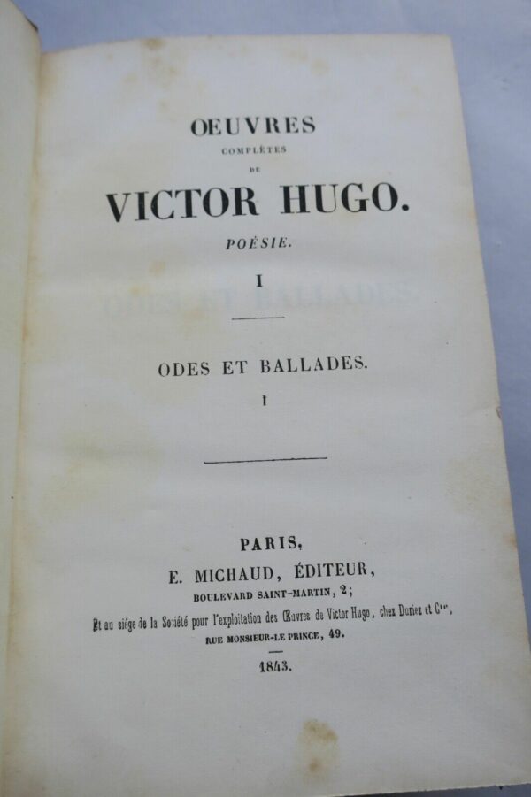 Hugo (Victor), Odes et ballades 1843 – Image 4