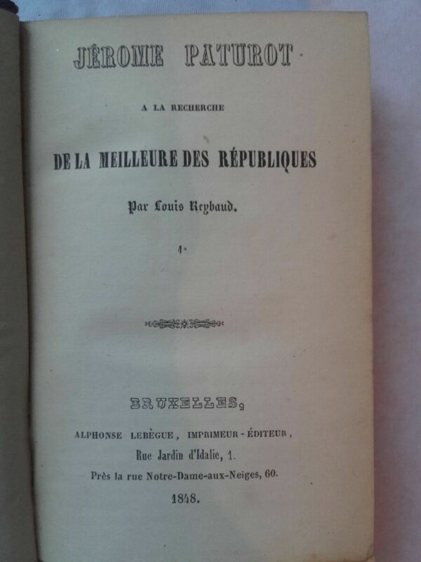 Jérome Paturot à la recherche de la meilleure des Républiques. 1848 – Image 3