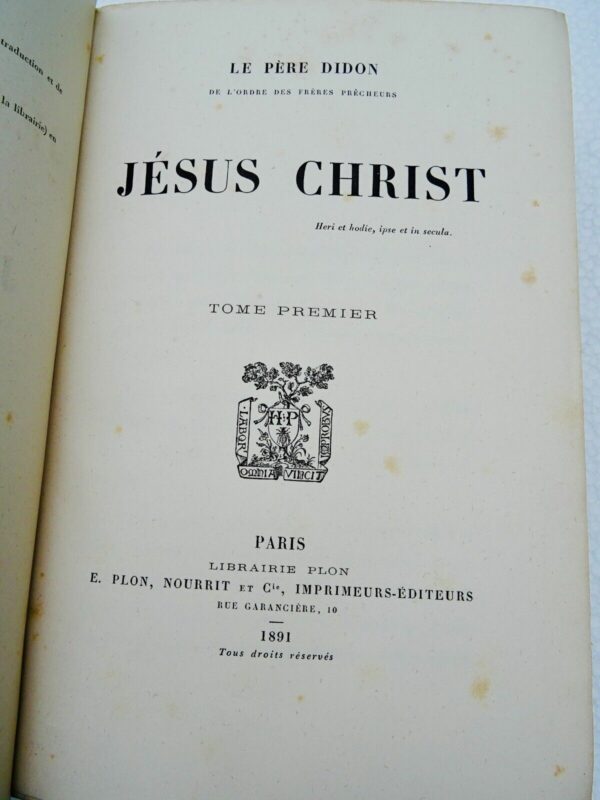 Jésus Christ 1891 Père Didon – Image 8