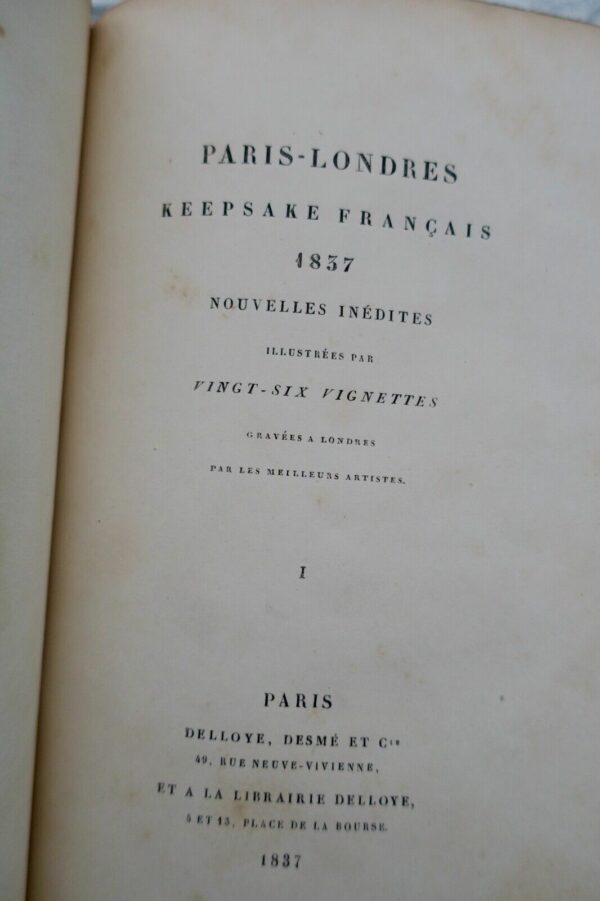 KEEPSAKE Paris-Londres. Keepsake français 1837 – Image 8