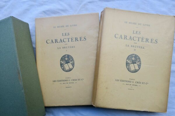 LA BRUYERE  LES CARACTÈRES de Théophraste avec les caractères 1928 – Image 3