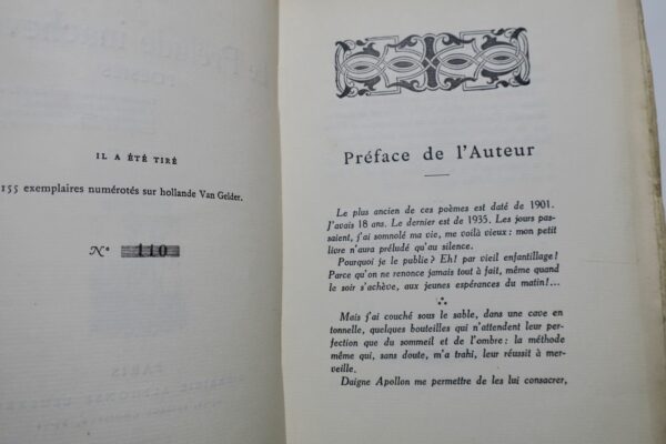 LAFAGETTE Le Prélude Inachevé. Poésies. 1901-1935 EO envoi de l'auteur. – Image 6