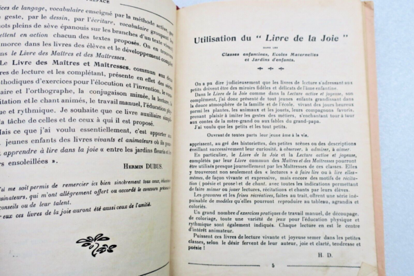 LIVRE DE LA JOIE PREMIER LIVRE DE LECTURE COURANTE POUR LE COUR PREPARATOIRE – Image 8