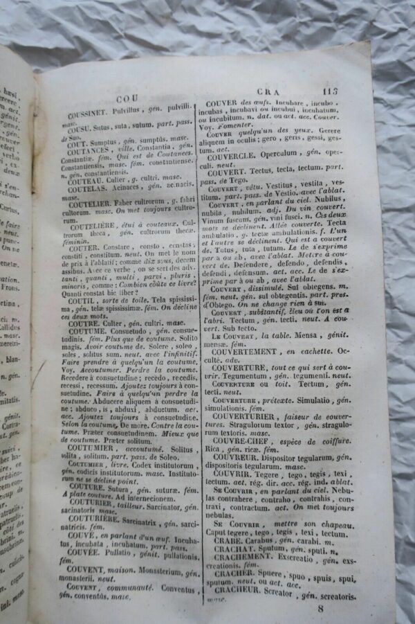 Latin Dictionnaire des commençants, Français-Latin 1845 – Image 5