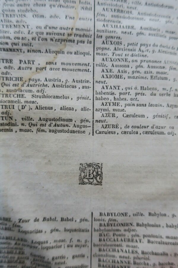 Latin Dictionnaire des commençants, Français-Latin 1845 – Image 7