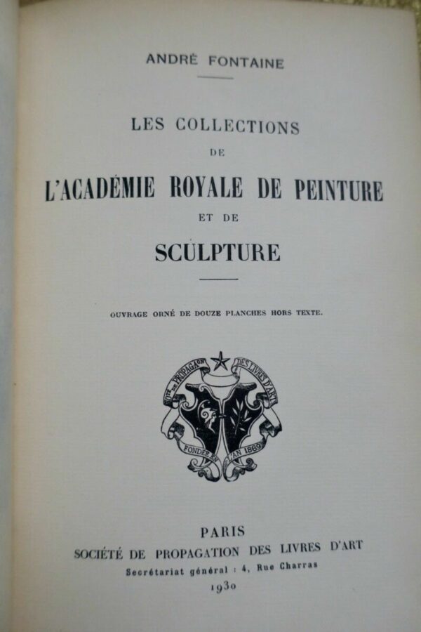 Les Collections de l'Académie Royale de Peinture et de Sculpture 1930 – Image 7