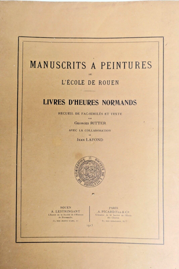 MANUSCRITS Manuscrits à Peintures de l'Ecole de Rouen. Livres d'heures normands – Image 3