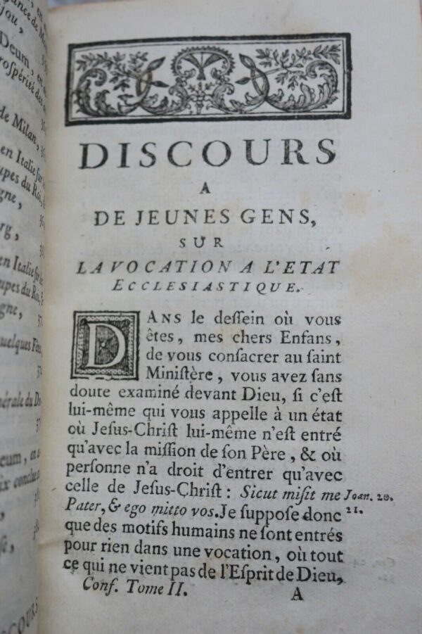 MASSILLON SENTIMENS D'UNE AME TOUCHEE DE DIEU TIRES DES PSEAUMES DE DAVID...1747 – Image 6