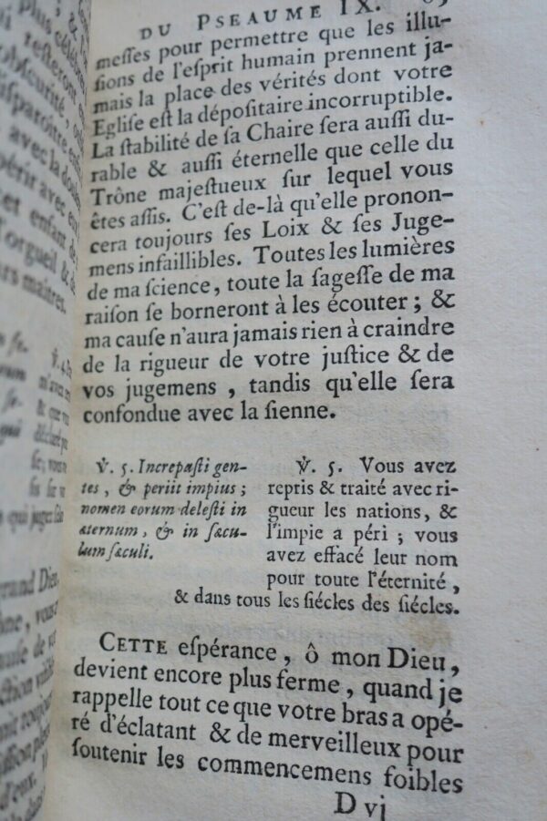 MASSILLON SENTIMENS D'UNE AME TOUCHEE DE DIEU TIRES DES PSEAUMES DE DAVID...1747 – Image 10