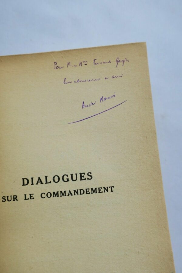 MAUROIS (André) Dialogues sur le commandement + dédicace – Image 7